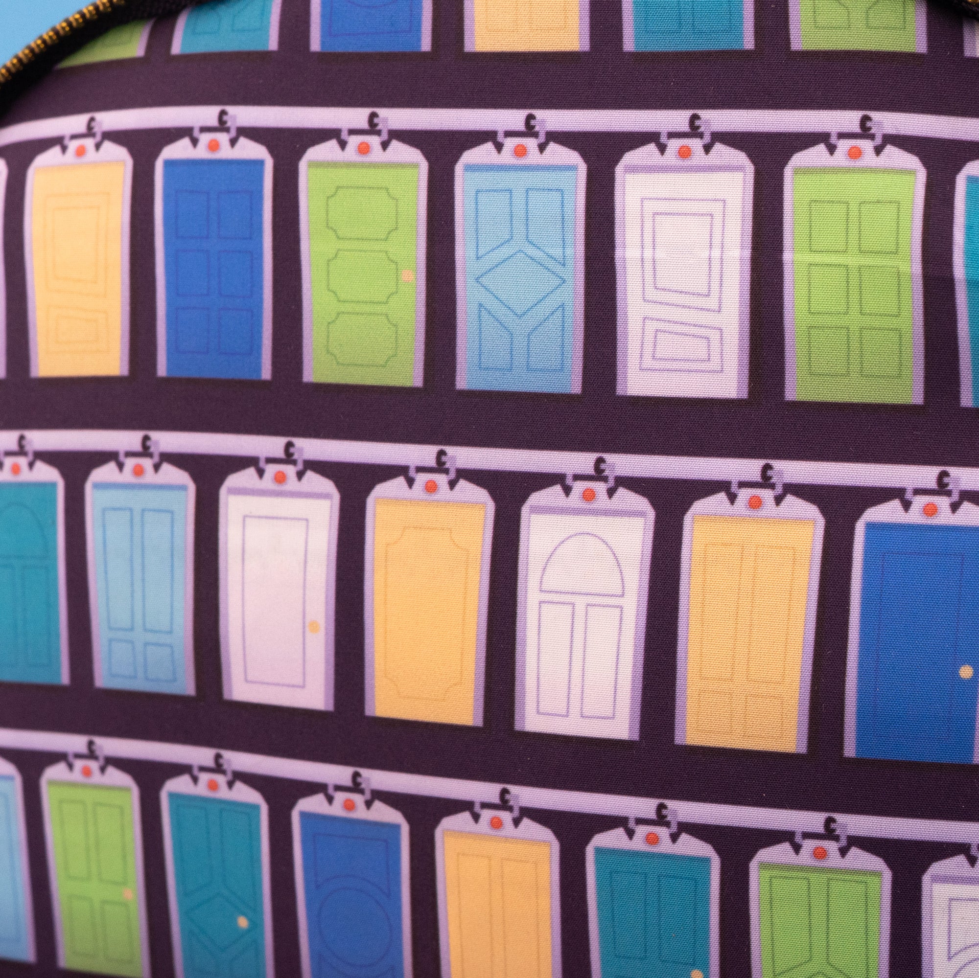 Loungefly x Disney Pixar Monsters Inc Mike and Sulley Door Scene Mini Backpack