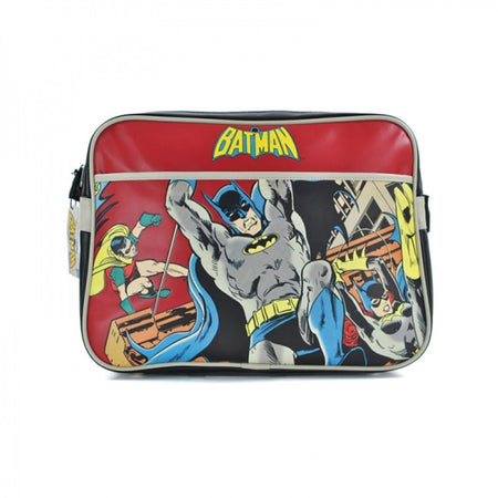 DC Comics Batman Retro Comic Book Style Messenger Bag - GeekCore