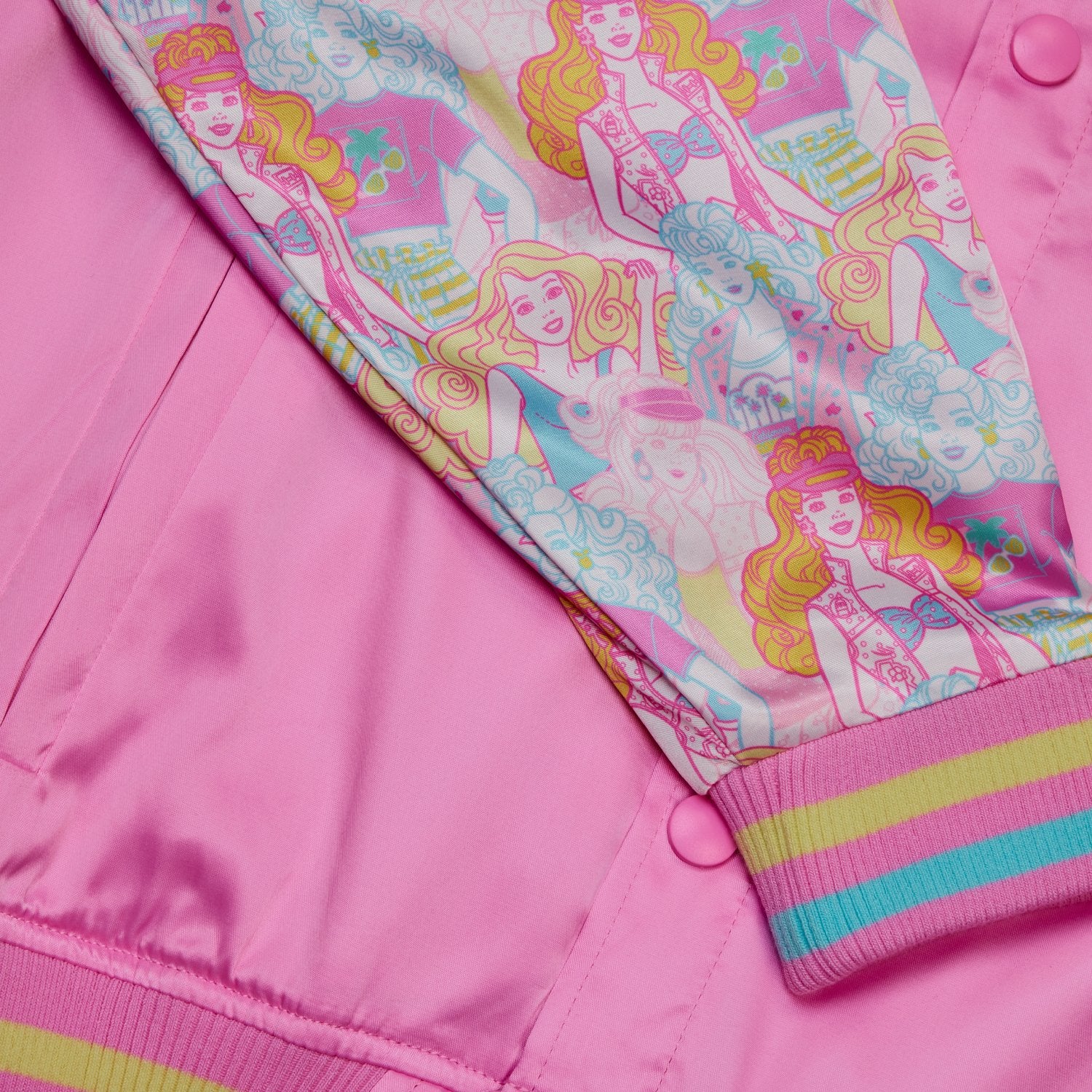 Loungefly x Barbie 65th Anniversary Bomber Jacket - GeekCore