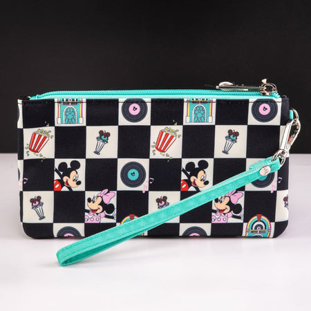 Loungefly x Disney Mickey And Minnie Date Night Wristlet - GeekCore