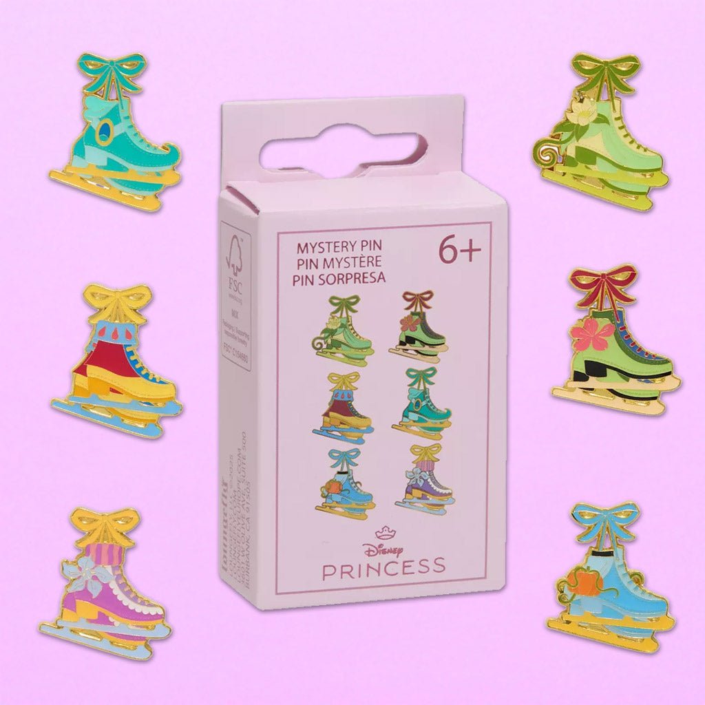 Loungefly x Disney Princess Ice Skates Blind Box Mystery Pin - GeekCore