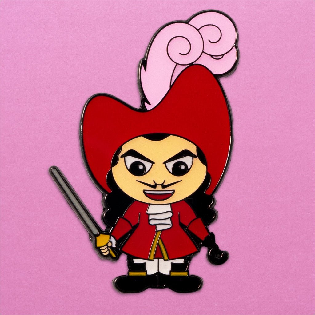 Loungefly x Disney Villains Captain Hook Enamel Pin - GeekCore