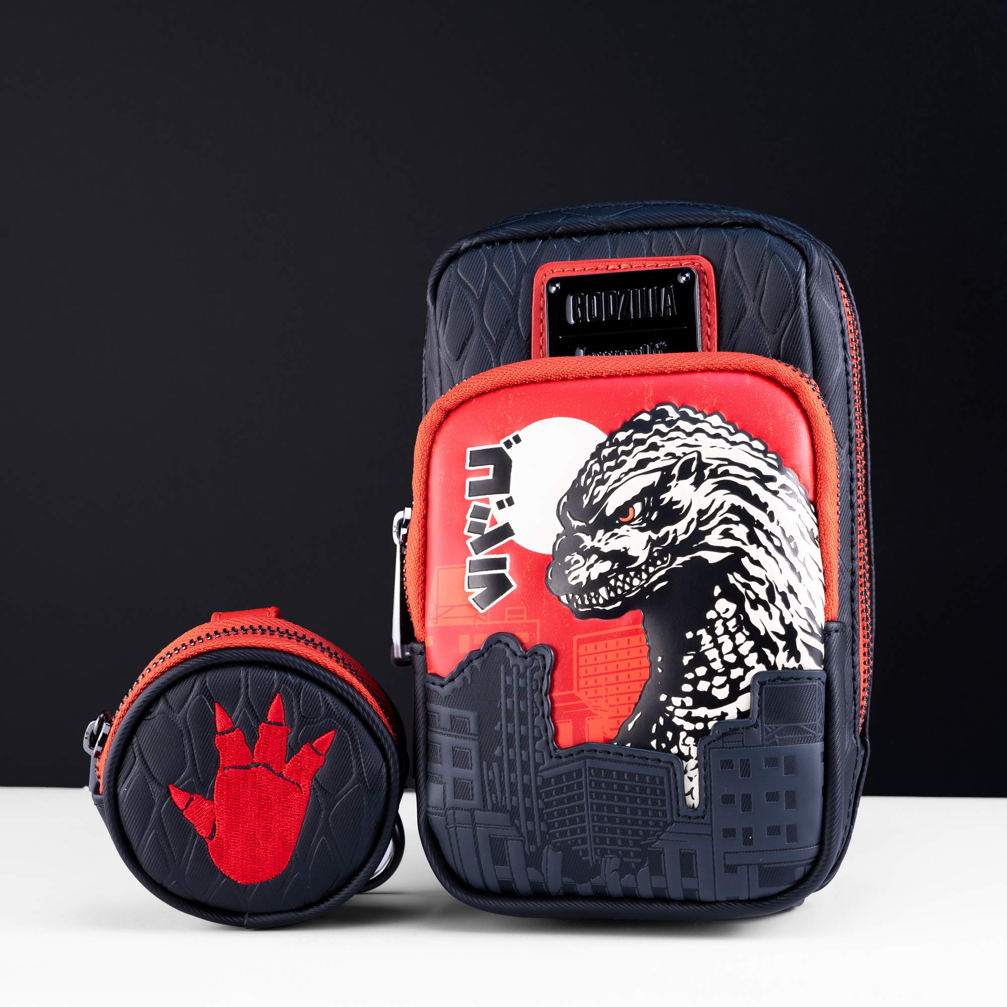 Loungefly x Godzilla Cellphone Crossbody Bag with Coin Bag - GeekCore
