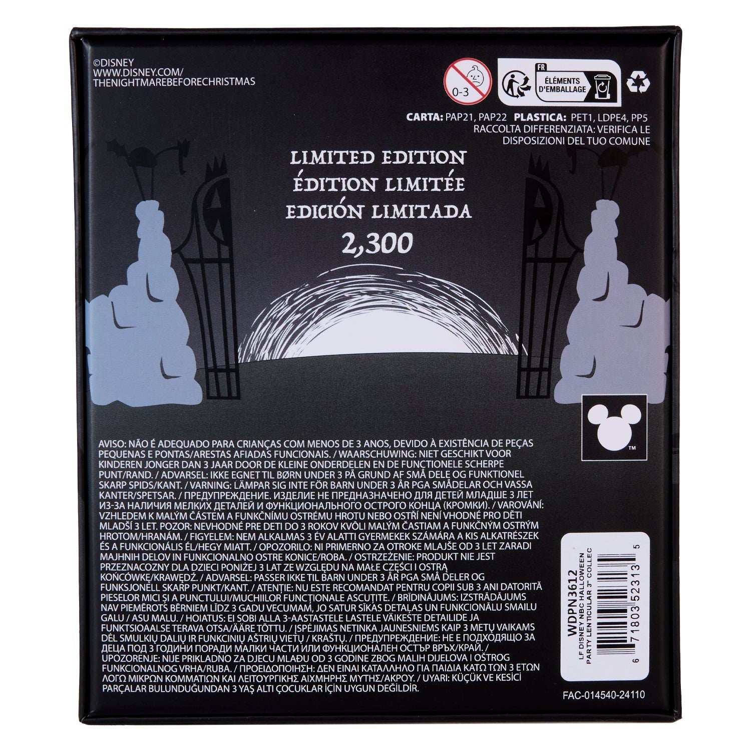 Loungefly x The Nightmare Before Christmas Halloween Party Lenticular 3