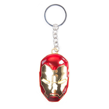 Marvel Iron Man 3D Metal Mask Key Chain - GeekCore