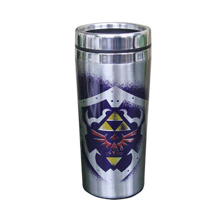 The Legend of Zelda Hylian Shield Premium Travel Mug - GeekCore