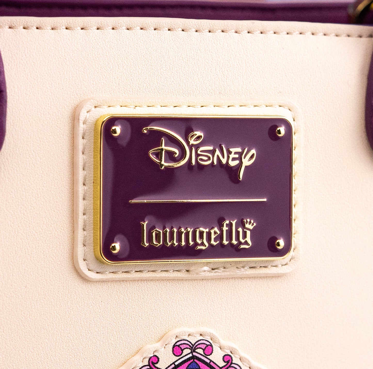 Loungefly x Disney Beauty and the Beast Stained Glass Mini Crossbody Tote