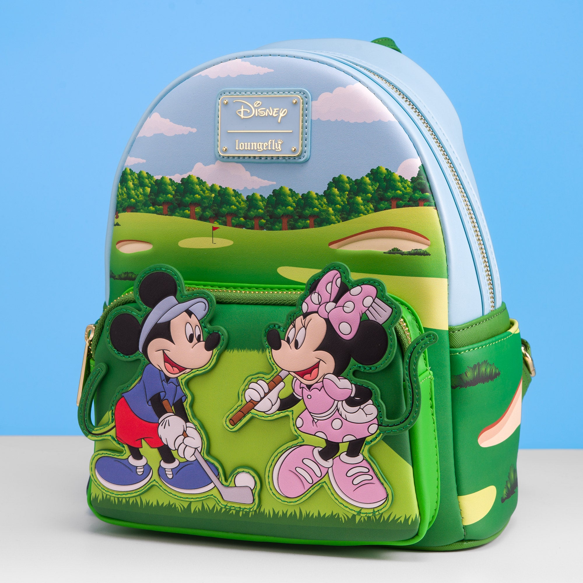 Loungefly x Disney Minnie & Mickey Golf Mini Backpack