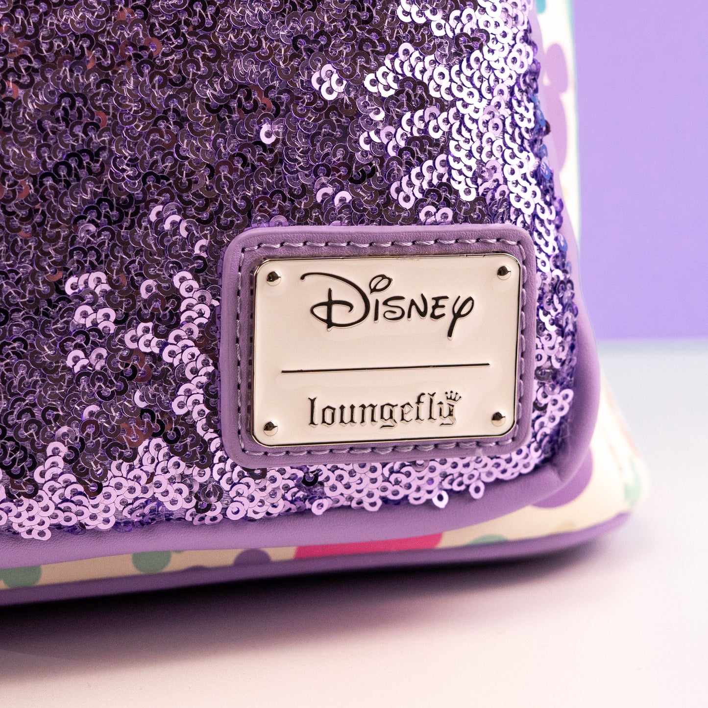 Loungefly x Disney Mickey Mouse Pastel AOP Sequin Mini Backpack