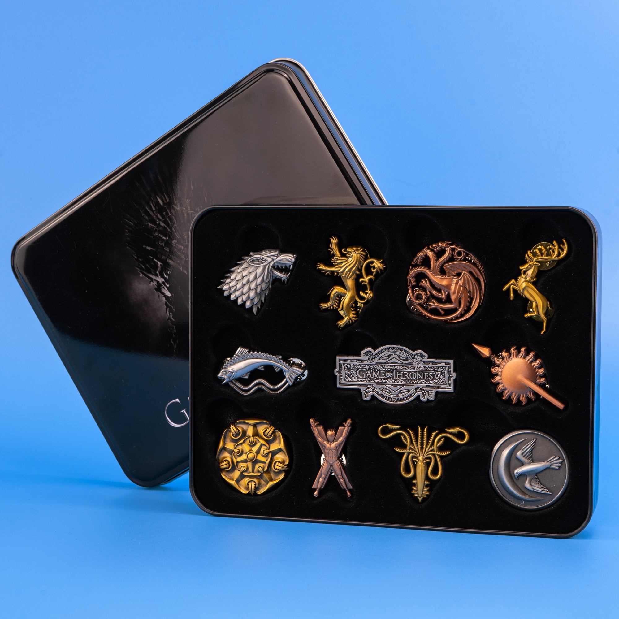 Game of Thrones 11 Piece Enamel Pin Set with Collectors Tin