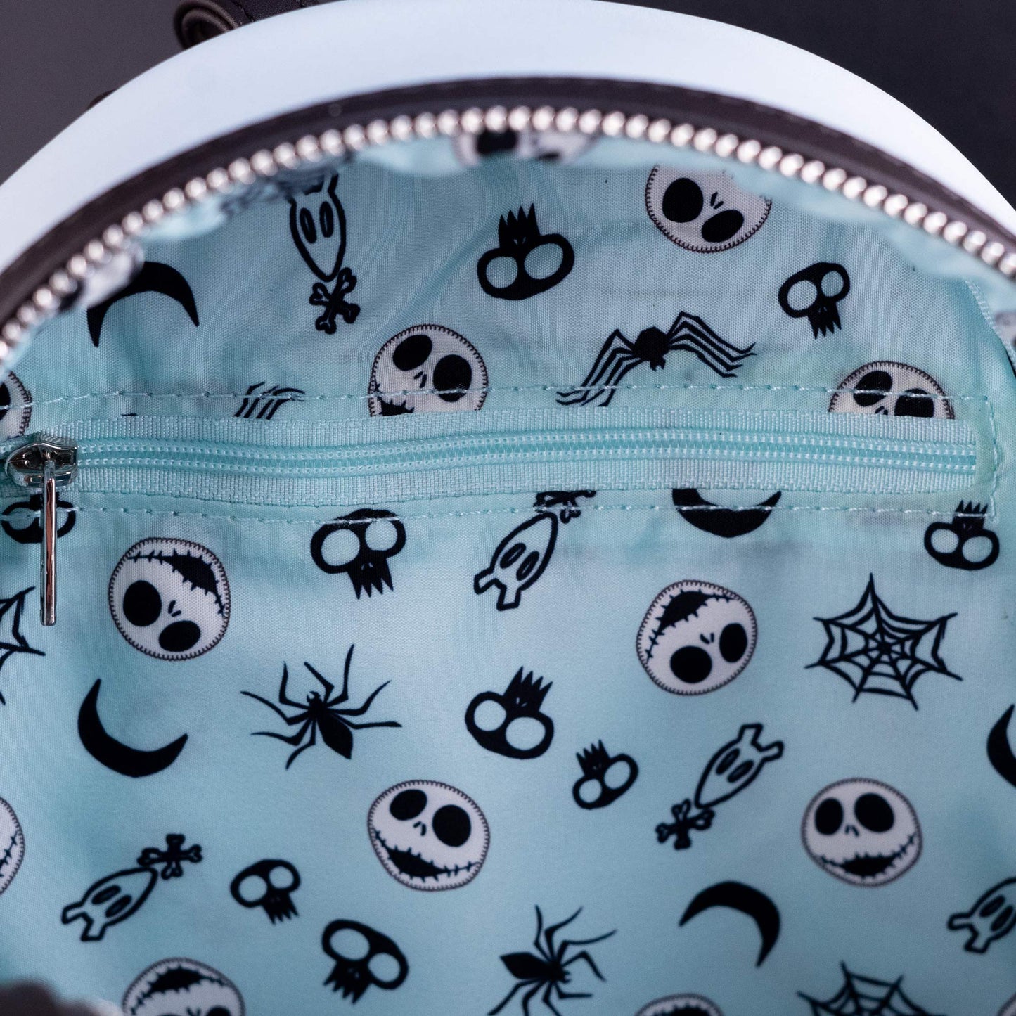 Loungefly x The Nightmare Before Christmas Jack and Sally Heart Sequin Mini Backpack