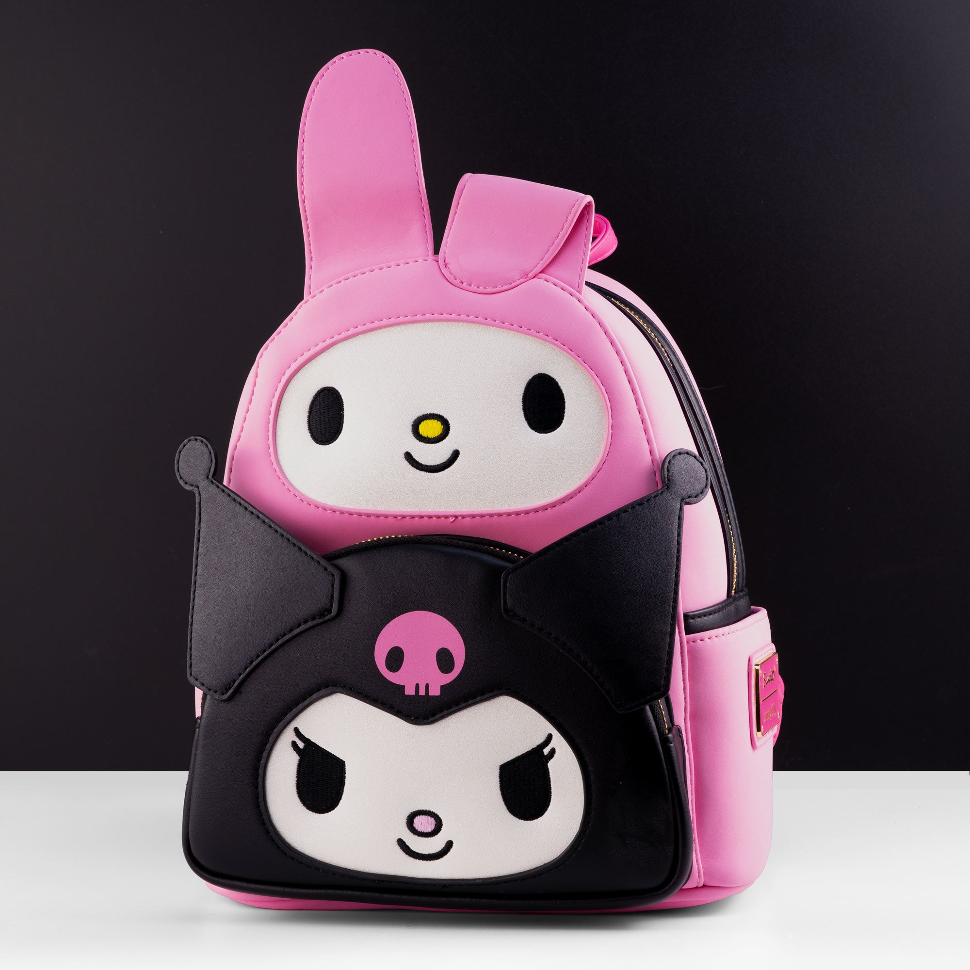 Loungefly x Sanrio My Melody and Kuromi Double Pocket Mini Backpack