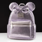 Loungefly x Disney Minnie Mouse Silver Sequin Mini Backpack