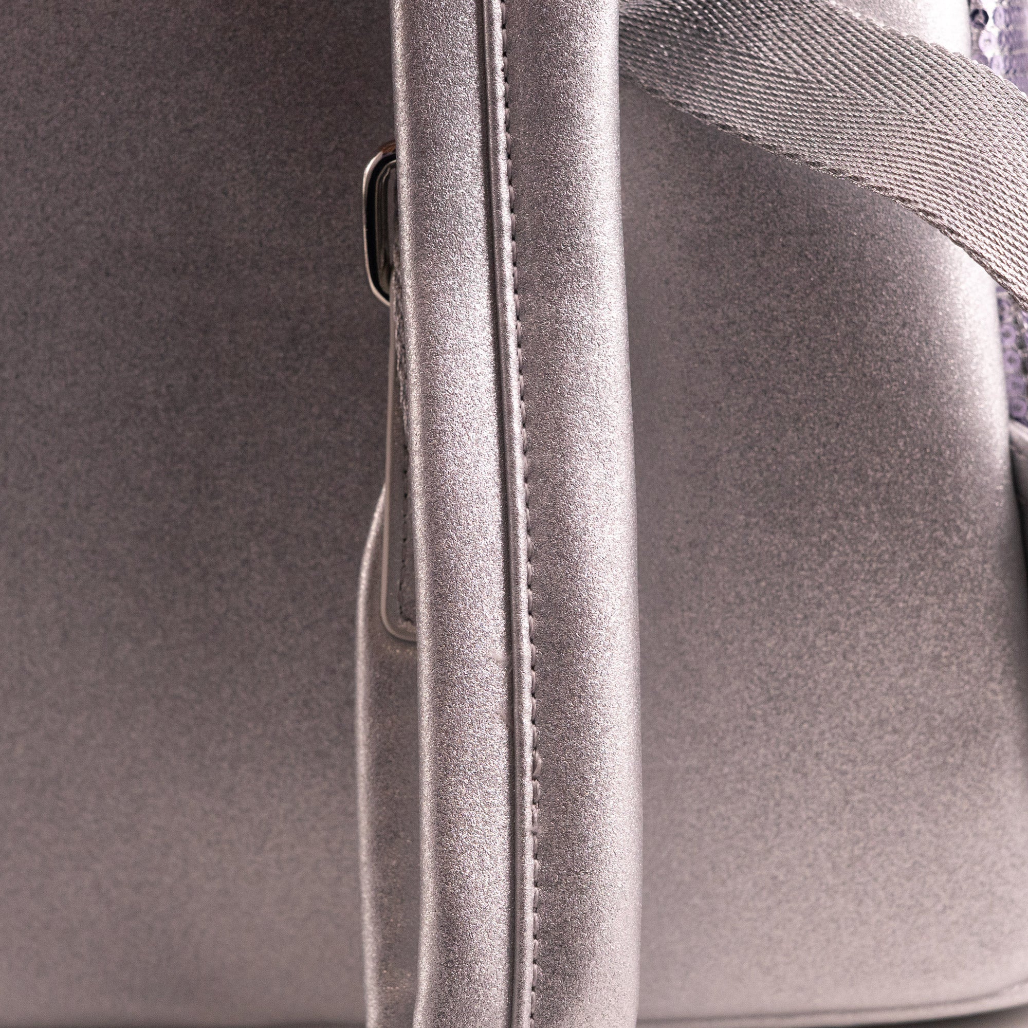 Loungefly x Disney Minnie Mouse Silver Sequin Mini Backpack