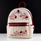 Loungefly Originals Cream & Red Floral Mid-Size Backpack