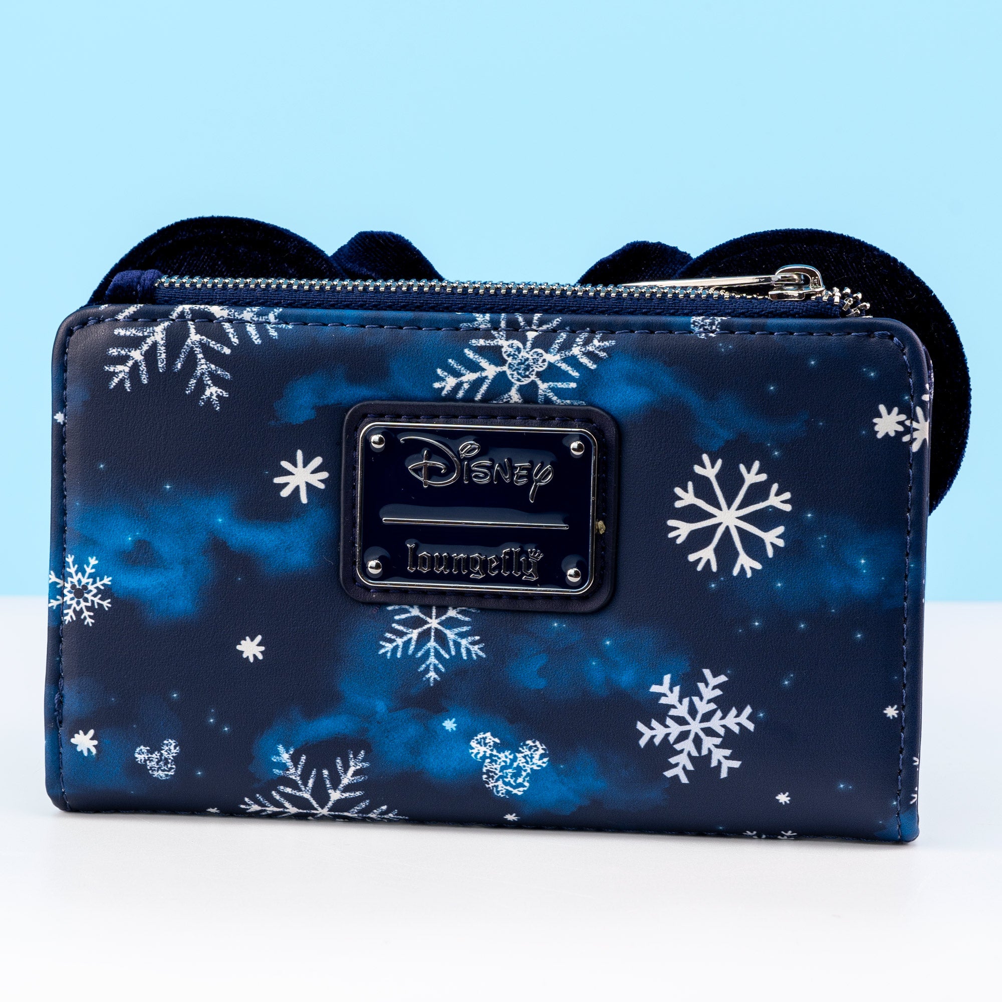 Loungefly x Disney Minnie Mouse Velvet Snowflakes AOP Wallet