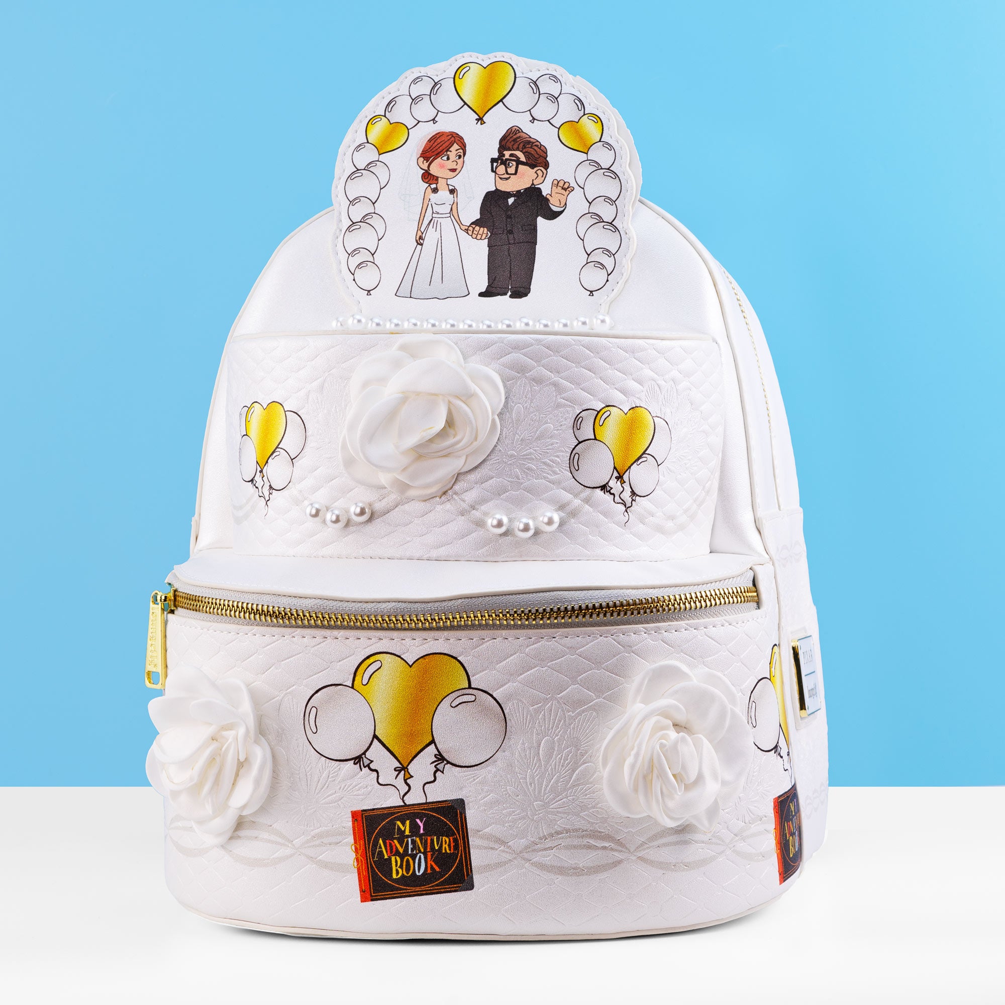 Loungefly x Disney Pixar Up Carl and Ellie Figural Wedding Cake Mini Backpack