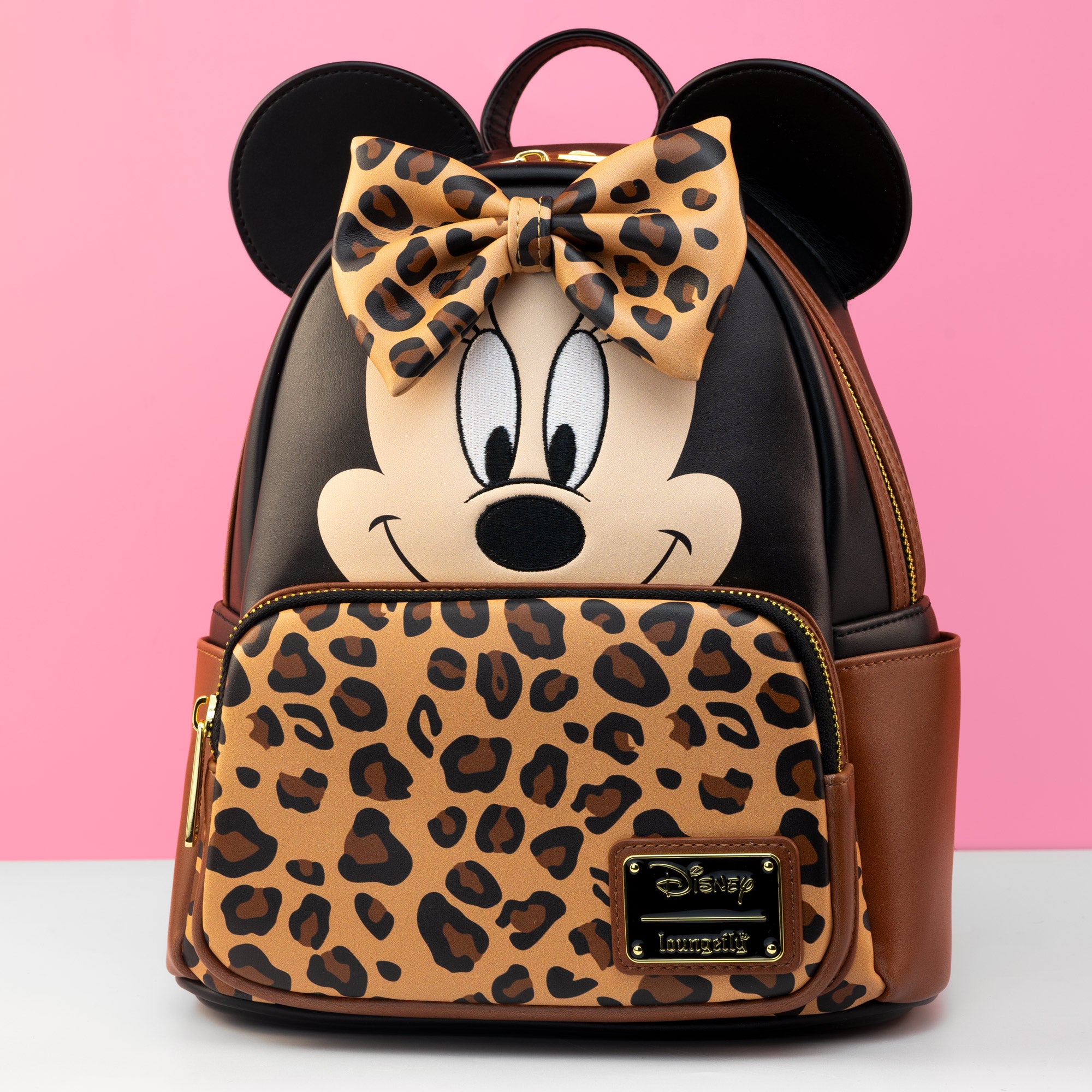 Loungefly x Disney Minnie Mouse Leopard Print Mini Backpack