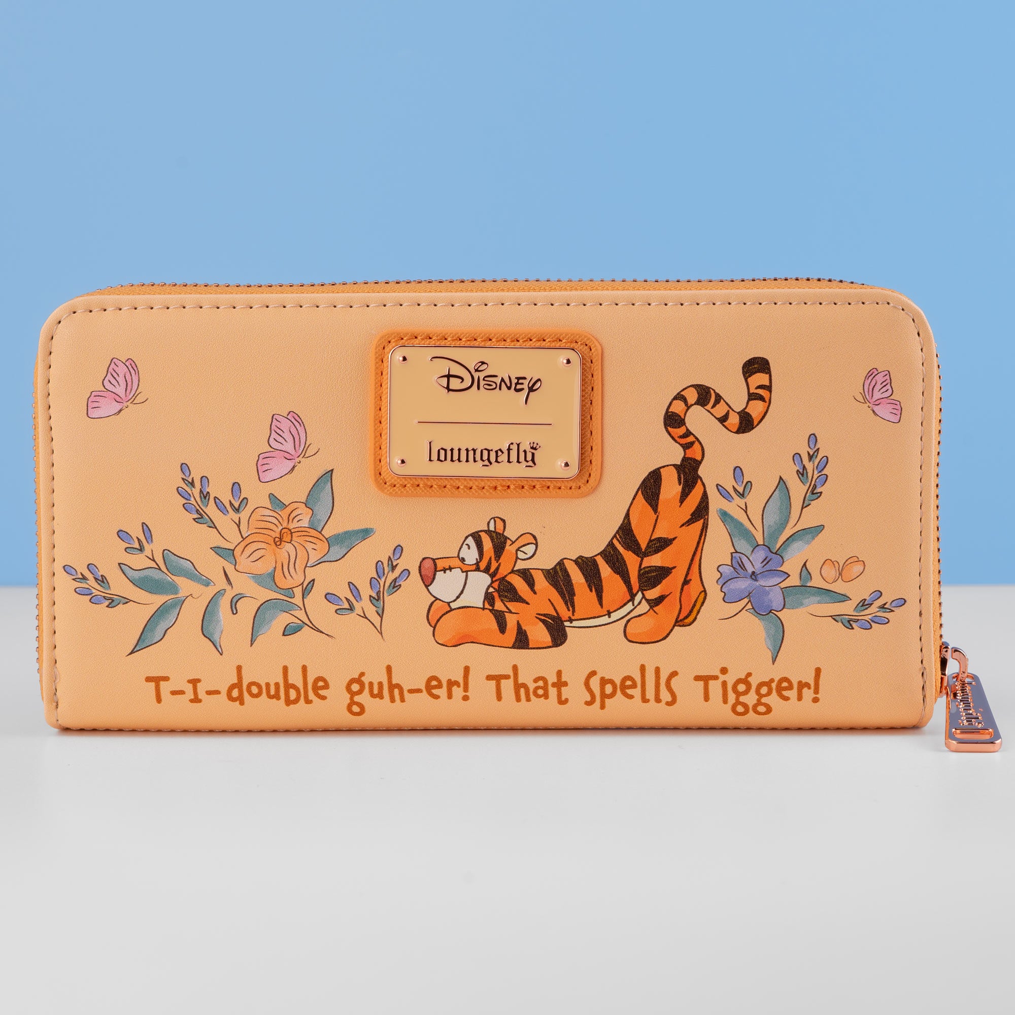 Loungefly x Disney Tigger Floral Zip Around Purse