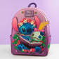 Loungefly x Disney Stitch & Scrump Reading Book Mini Backpack