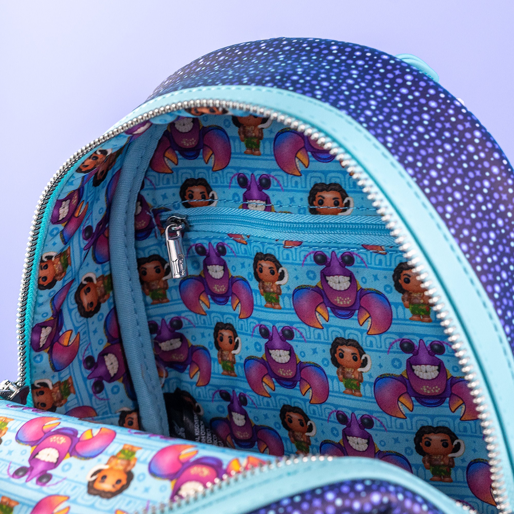 Loungefly x Disney Moana Tamatoa Vs Maui Mini Backpack