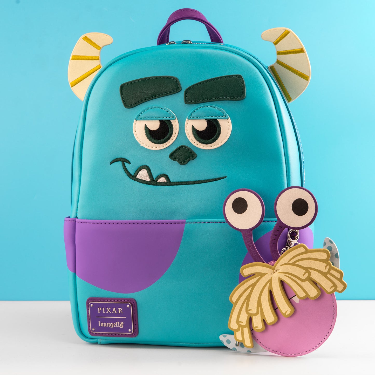 Loungefly x Disney Pixar Monsters Inc Sulley Cosplay Mini Backpack with Boo Coin Pouch