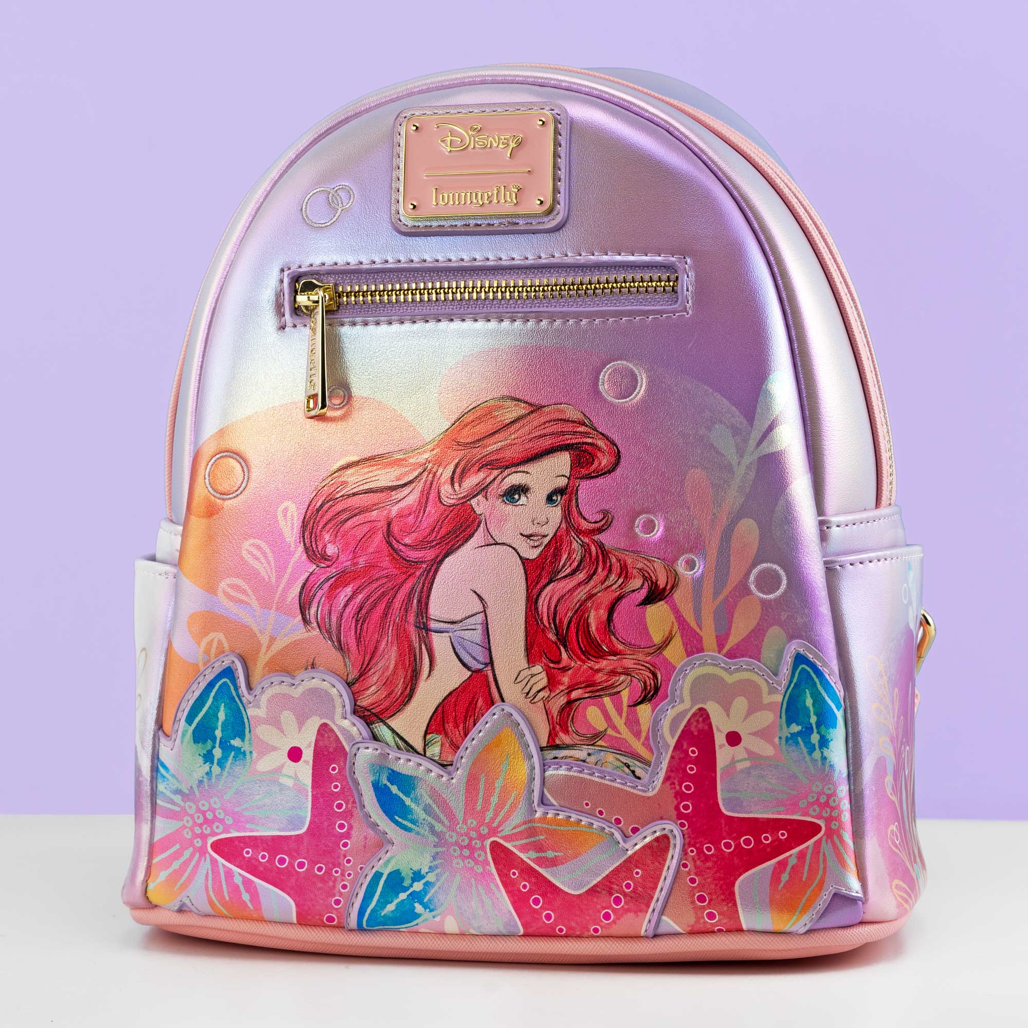 Loungefly x Disney The Little Mermaid Ariel Soft Floral Mini Backpack