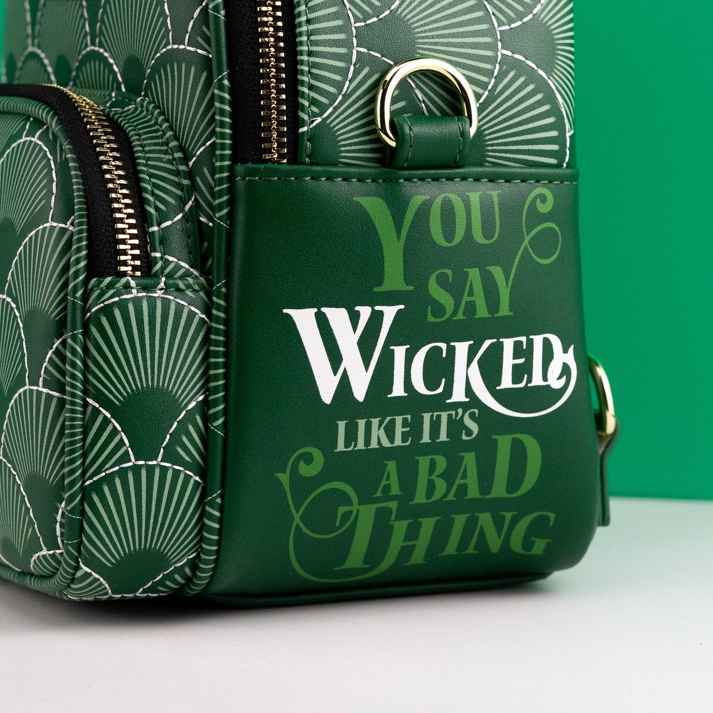 Loungefly x Wicked Elphaba Green Convertible Mini Backpack