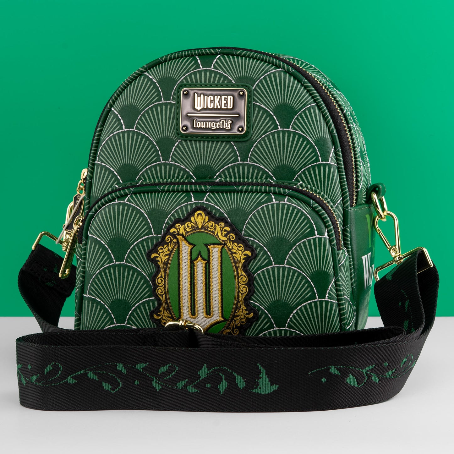 Loungefly x Wicked Elphaba Green Convertible Mini Backpack