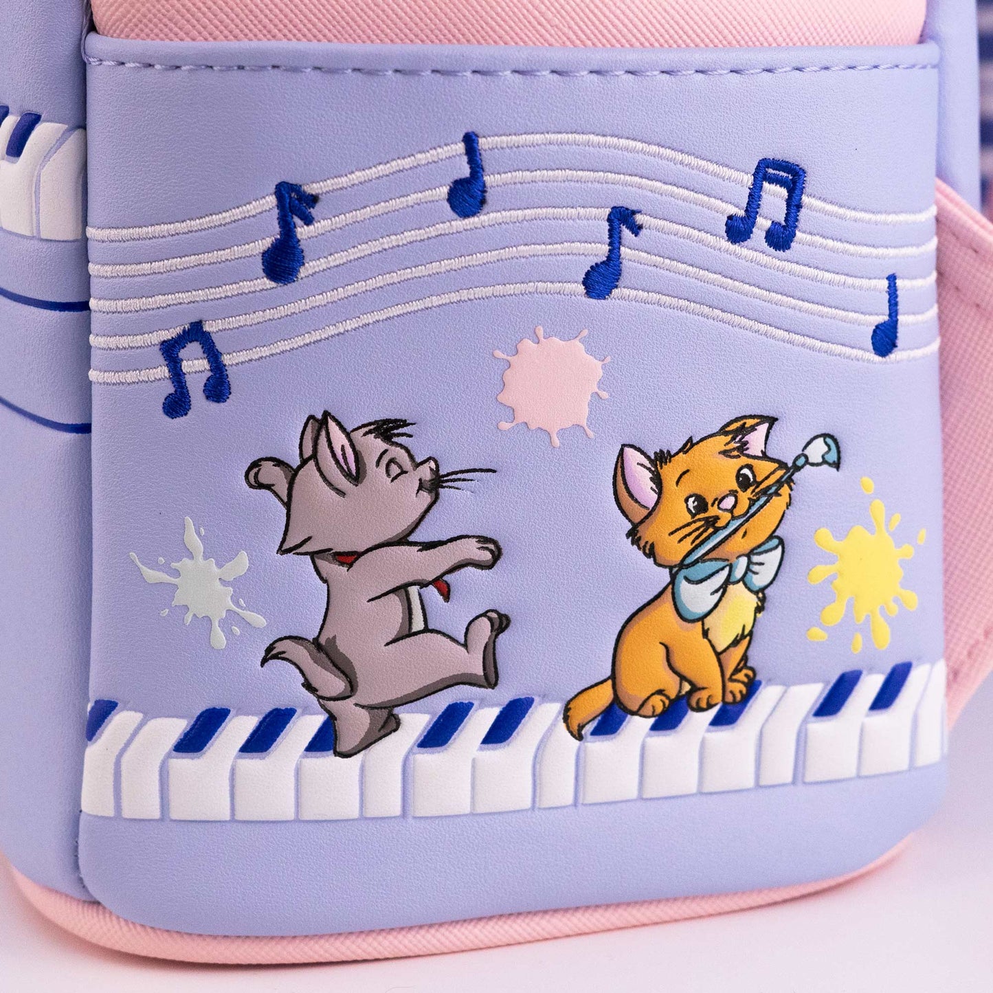 Loungefly x Disney The Aristocats Kittens Piano Paint Scene Mini Backpack