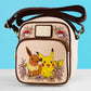 Loungefly x Pokemon Pikachu & Eevee Floral Pokeball Crossbody