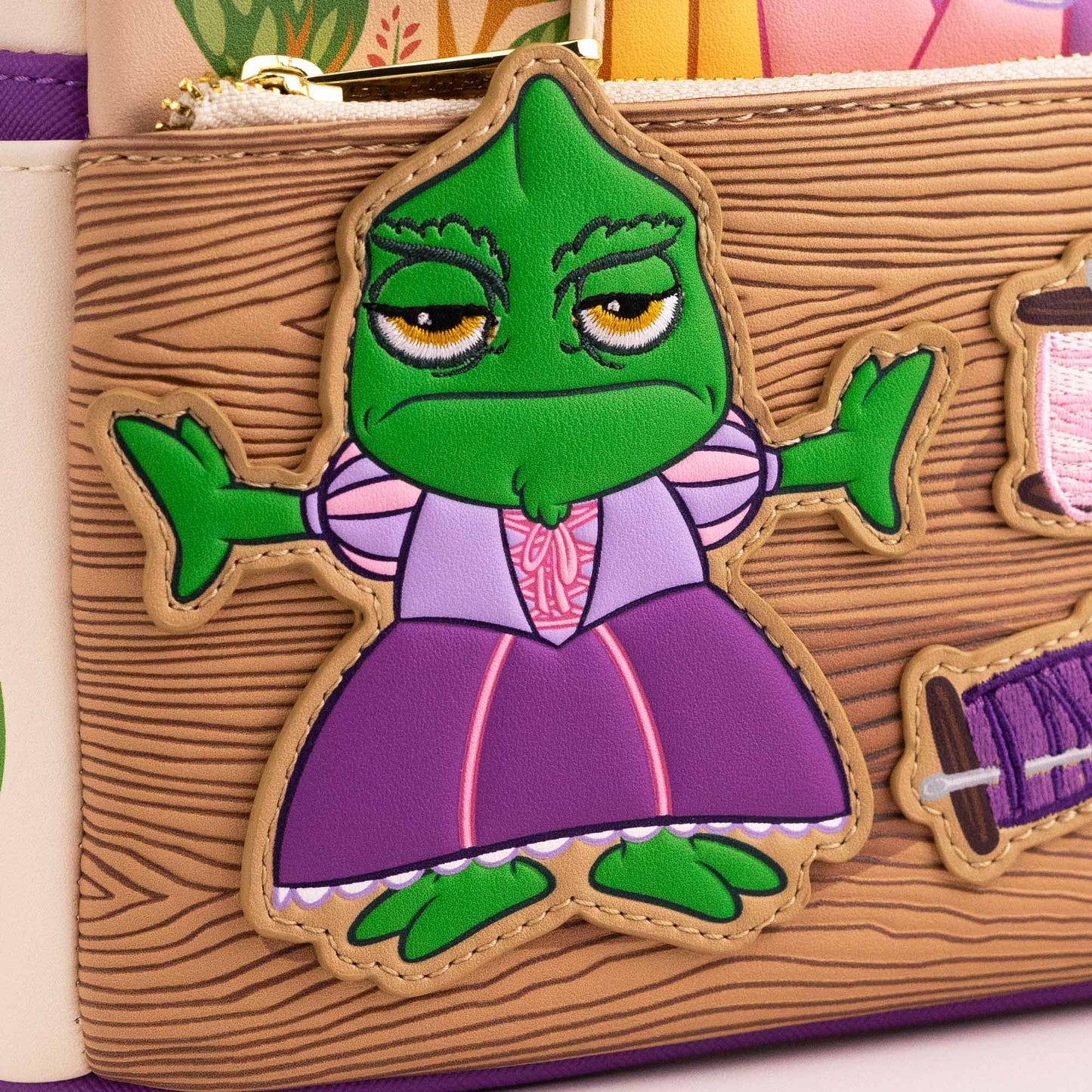 Loungefly x Disney Rapunzel and Pascal Dress Making Mini Backpack