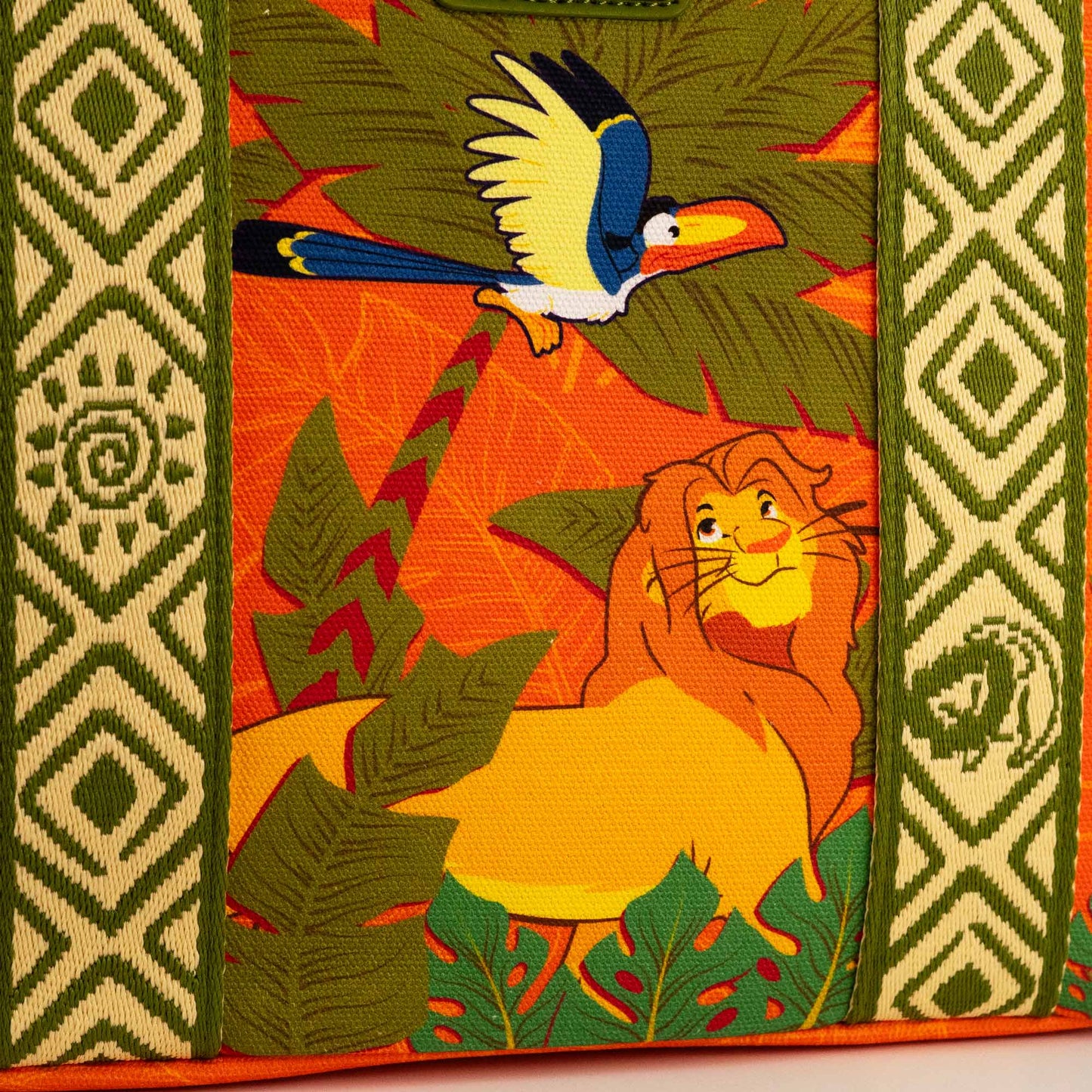 Loungefly x Disney Lion King Animals Canvas Crossbody Tote Bag