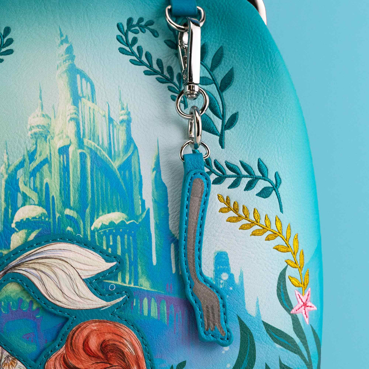 Loungefly x Disney Ariel Floral Kisslock Mini Backpack