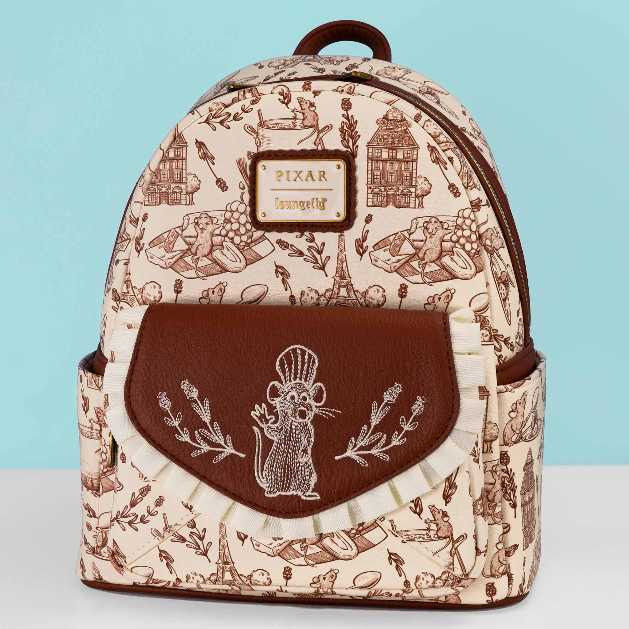 Loungefly x Disney Ratatouille Remy Sketches Mini Backpack