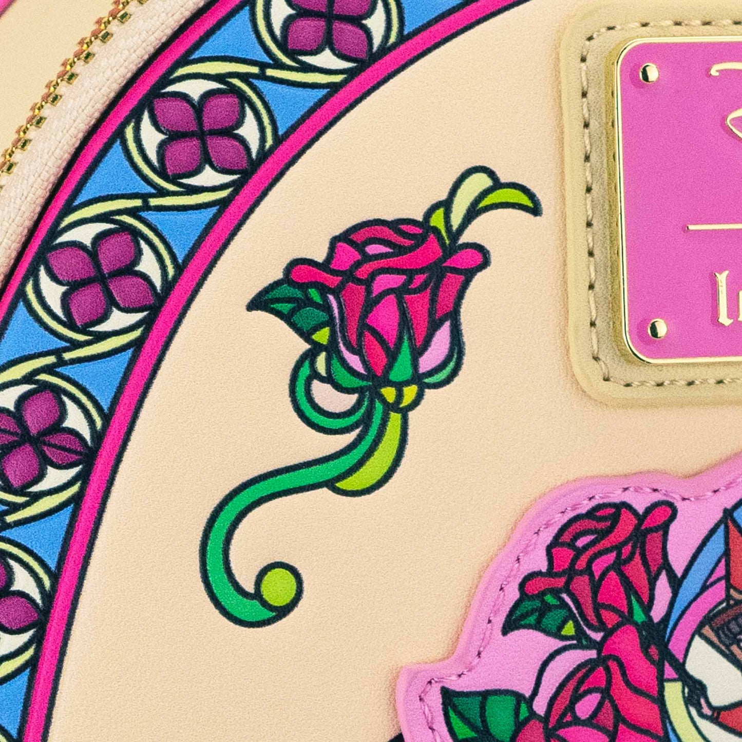 Loungefly x Disney Sleeping Beauty Aurora Stained Glass Mini Backpack