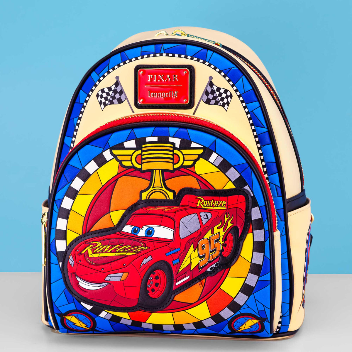 Loungefly x Disney Cars Stained Glass Mini Backpack