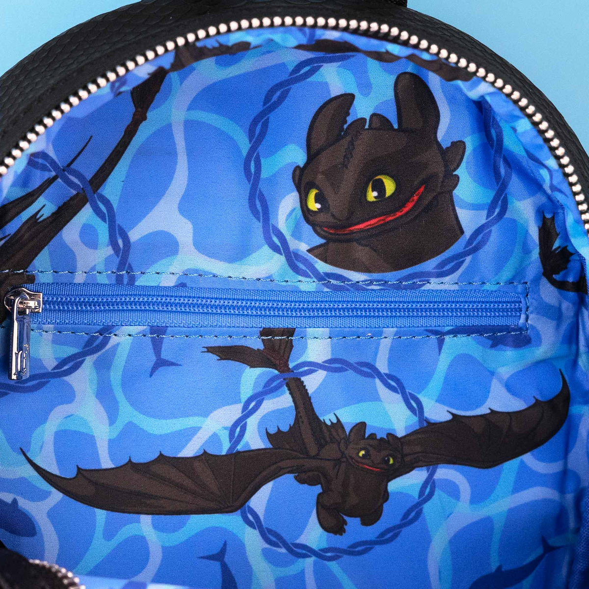 Loungefly x How to Train Your Dragon Toothless with Fish Mini Backpack
