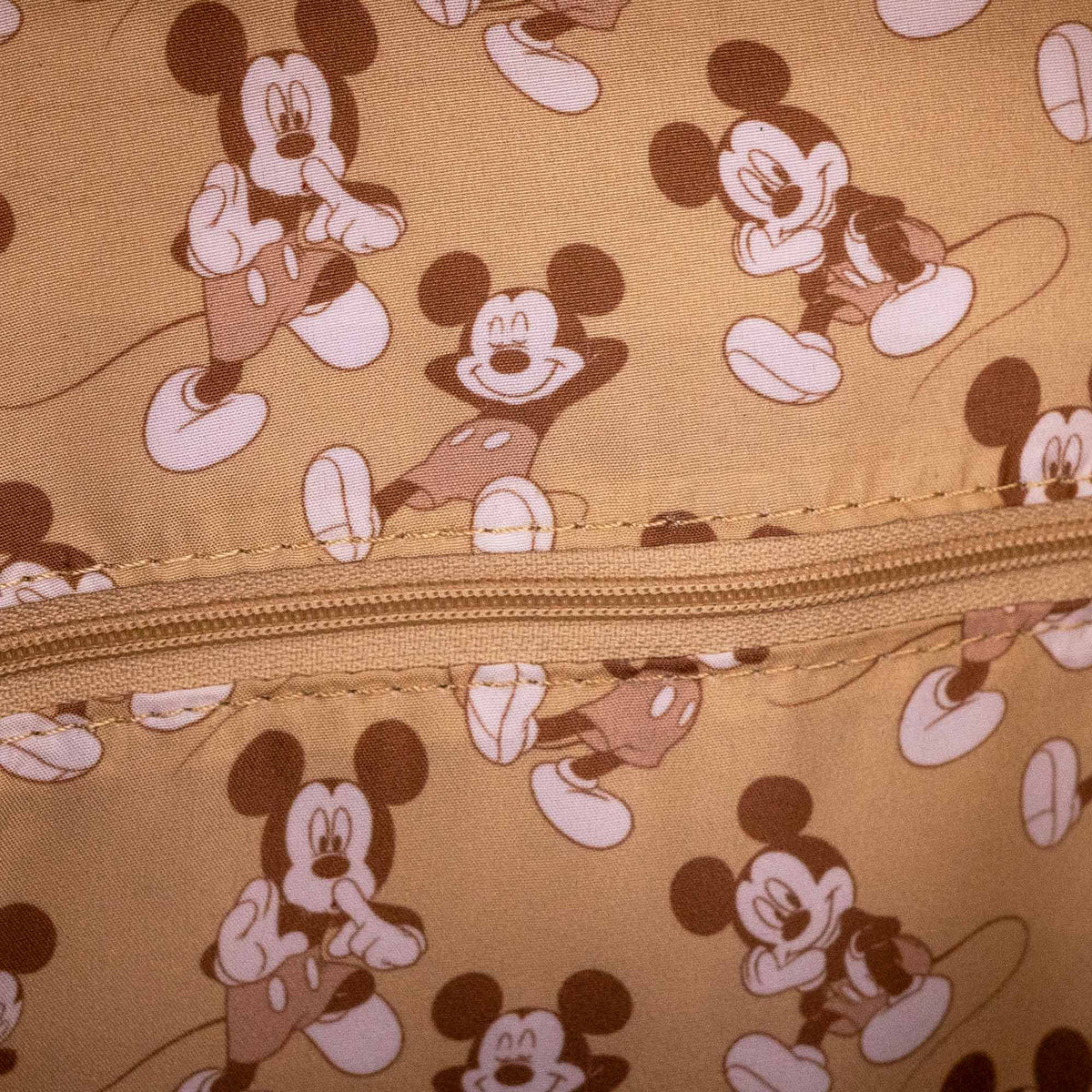 Loungefly x Disney Mickey Mouse Brown Cork Cosplay Pin Trader Mini Backpack