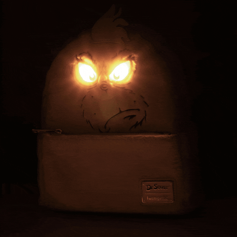 Loungefly x Dr Seuss Plush Grinch Light Up Cosplay Mini Backpack