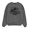 Jurassic Park Spray Logo Unisex Acid Wash Sweatshirt