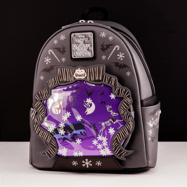 Loungefly x The Nightmare Before Christmas Jack and Zero Sleigh Ride Mini Backpack