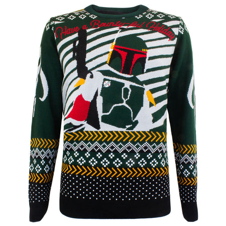 Star Wars Boba Fett Bounty-Full Knitted Christmas Jumper/Sweater