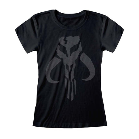 Star Wars The Mandalorian Distressed Crest Women's T-Shirt