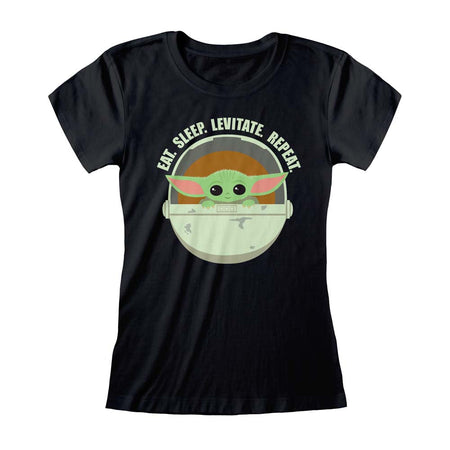 Star Wars The Mandalorian the Child Eat Sleep Levitate Women's T-Shirt