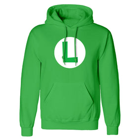 Nintendo Super Mario Luigi Badge Pullover Hoodie