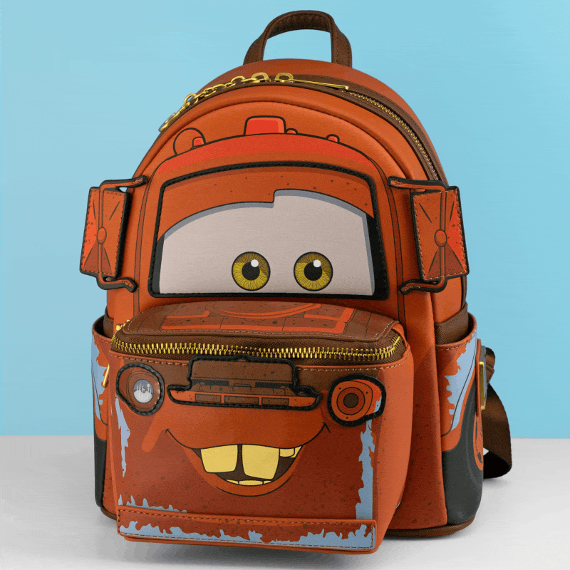 Loungefly x Disney Pixar Cars Light Up Mater Cosplay Mini Backpack