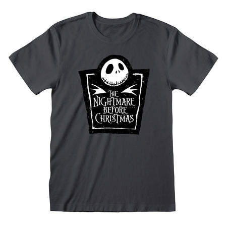 Nightmare Before Christmas Logo Square T-shirt