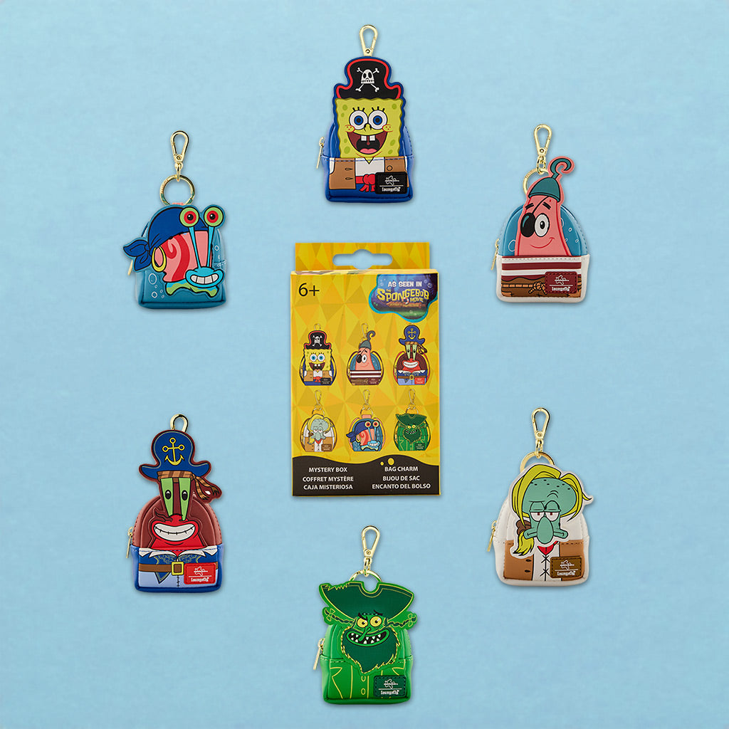 Loungefly x Nickelodeon Spongebob Squarepants Mystery Mini Backpack Bag Charms