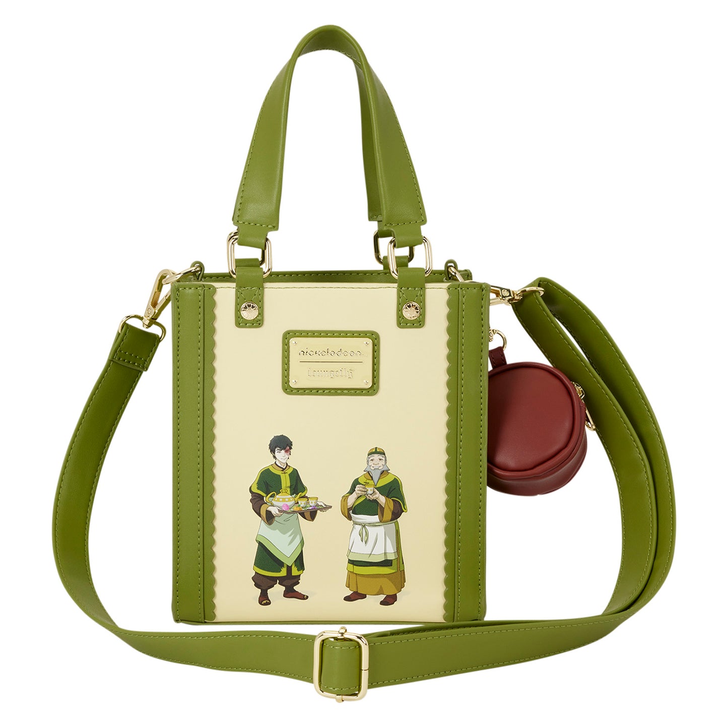 Loungefly x Nickelodeon Avatar: The Last Airbender Jasmine Dragon Tote Crossbody Bag with Coin Bag